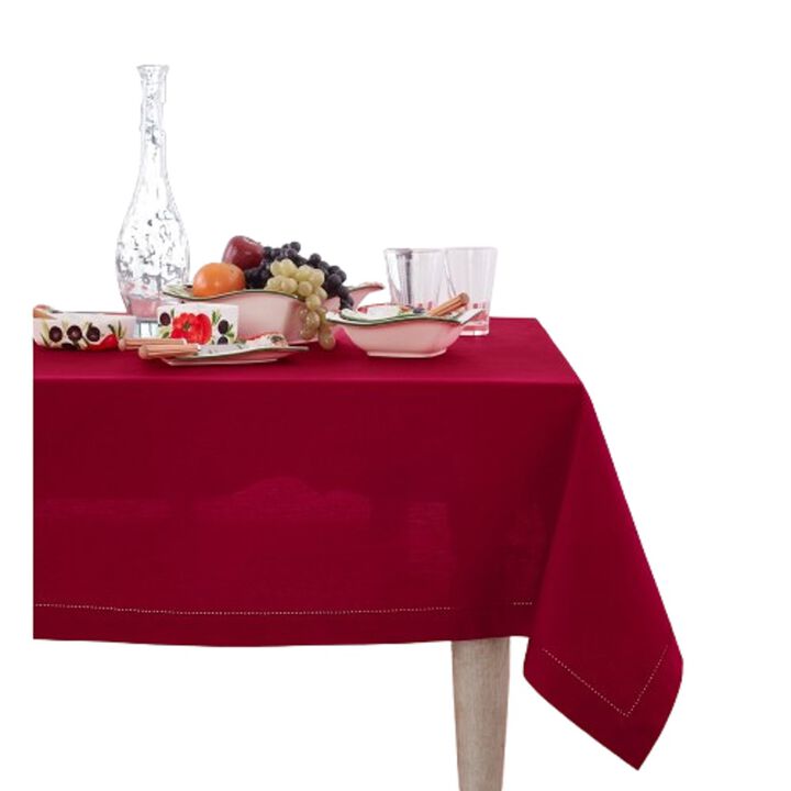 Cotton Linen Tablecloth - Cotton Linen Hemstitch
