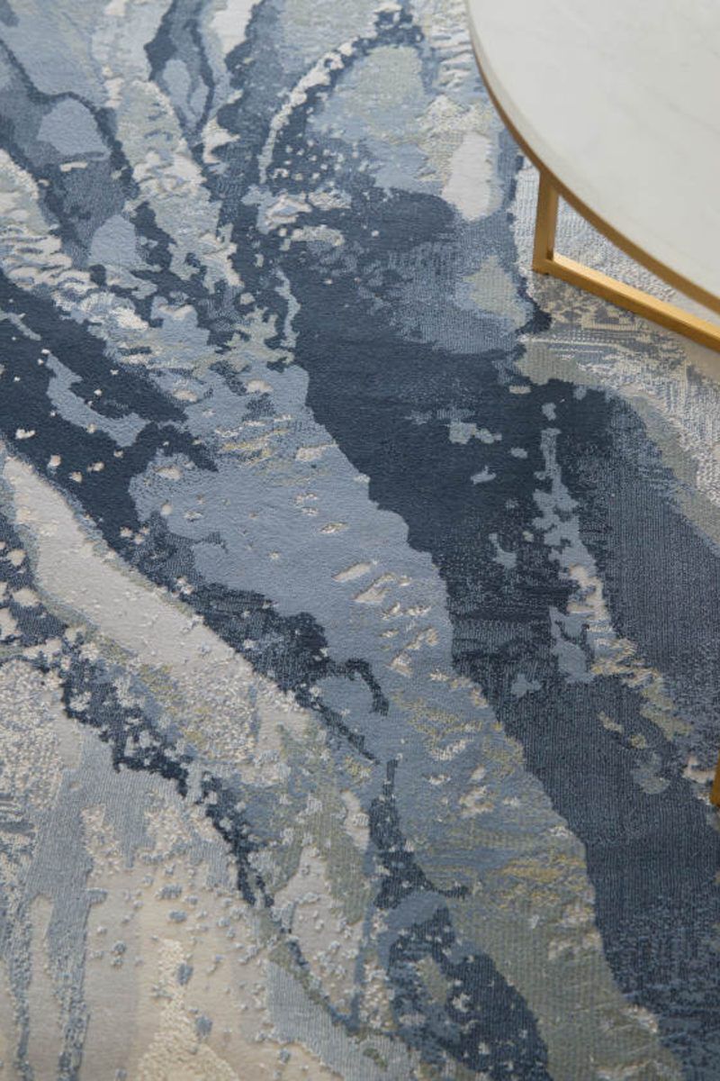 Clio 39K2F Blue/Beige 9' x 12' Rug image number 4