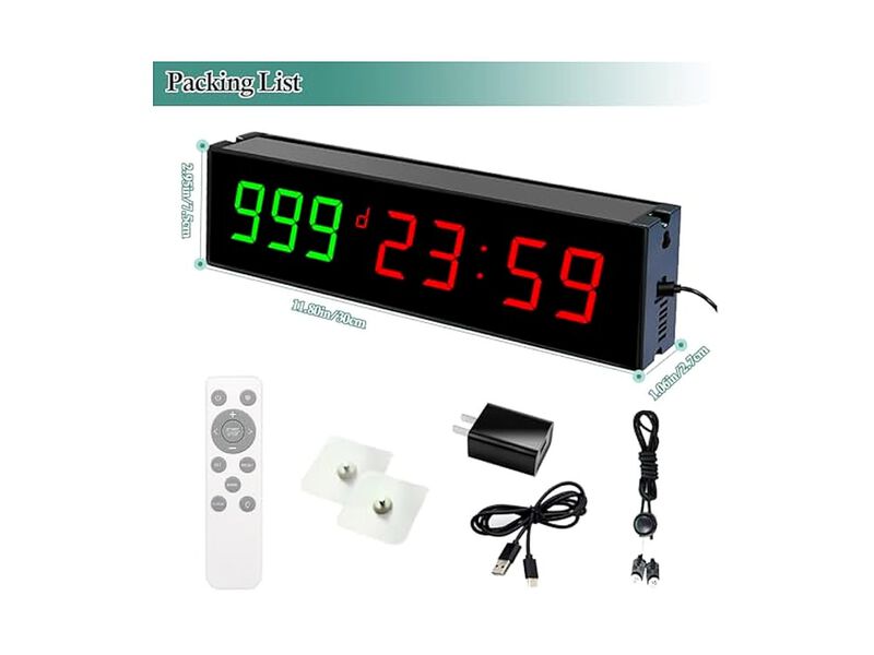 Digital Days Countdown Timer Retirement Wall Clock Home Decor image number 2