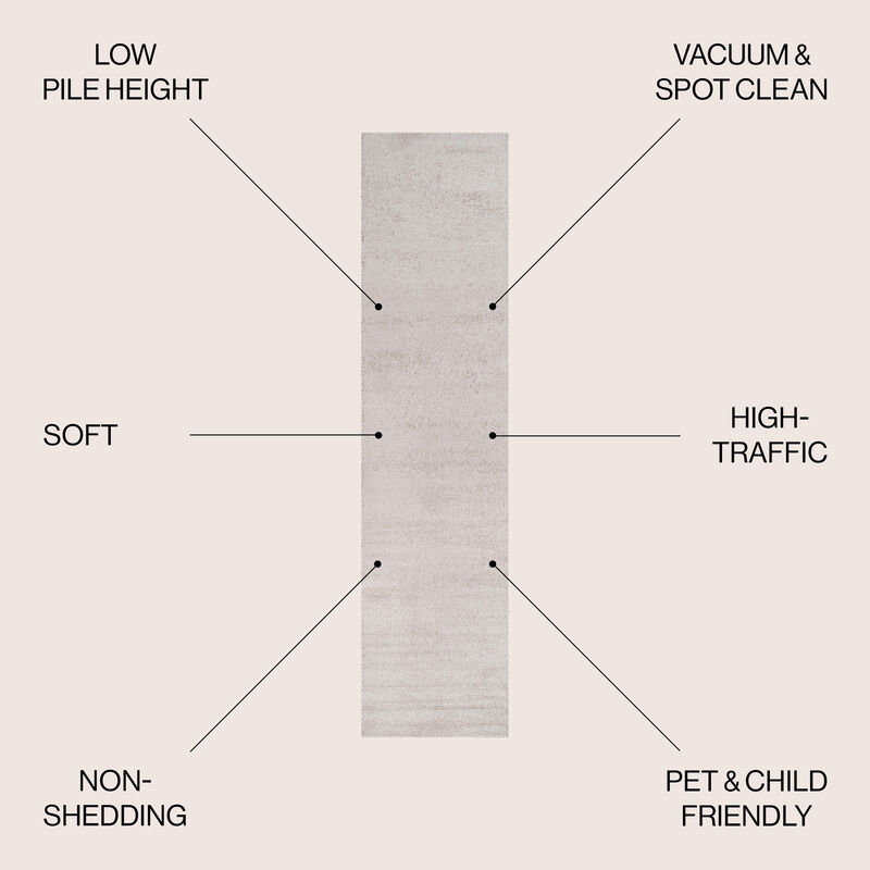 Haze Solid Low Pile Area Rug