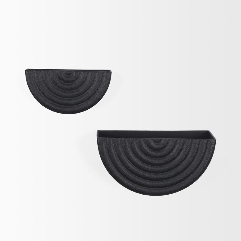 Shilo Black Wall Planter (Set of 2)