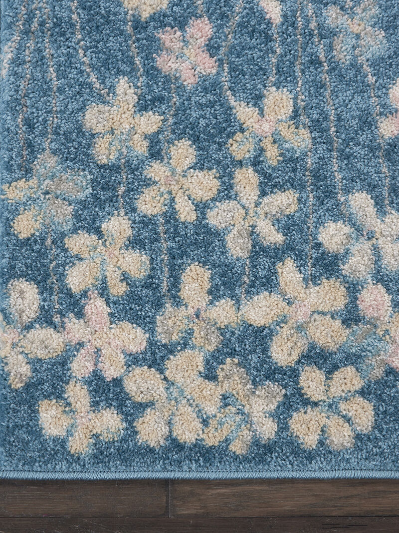 Tranquil TRA04 Turquoise 2' x 4' Rug image number 2