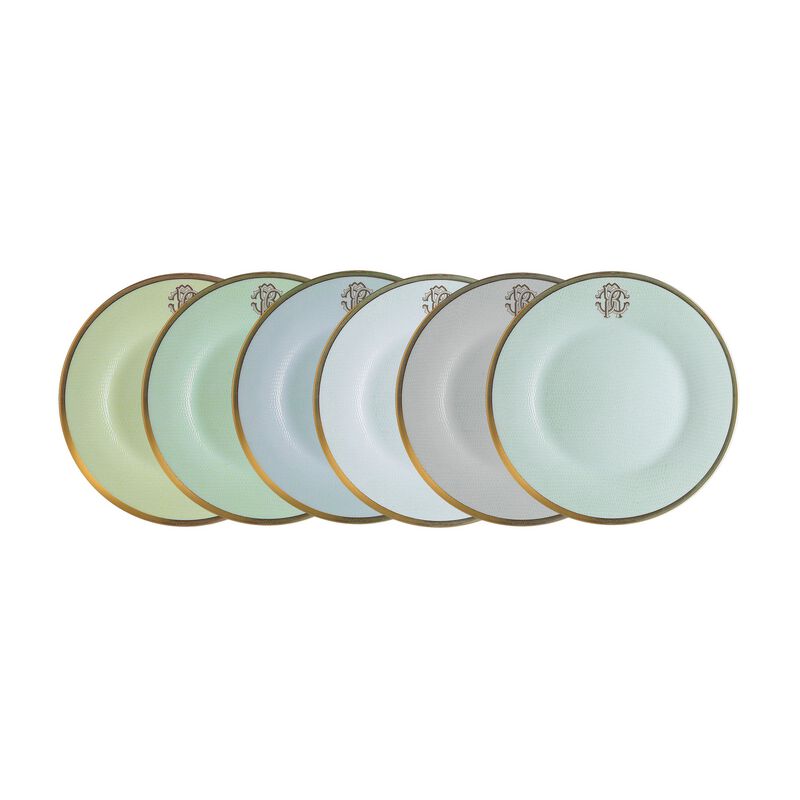 Dessert Plate LIZZARD Set of 021 Steel diam. 8.46" image number 0