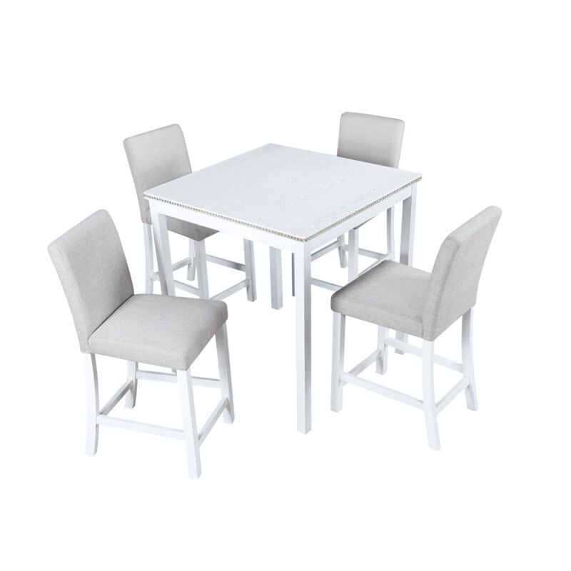 Zograk 5‑Piece Counter Height Dining Table Set image number 0