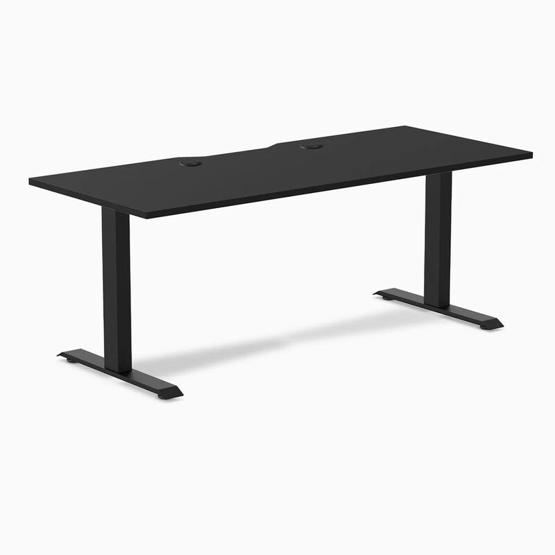 Desky Zero Scalloped Laminate Office Desk image number 0
