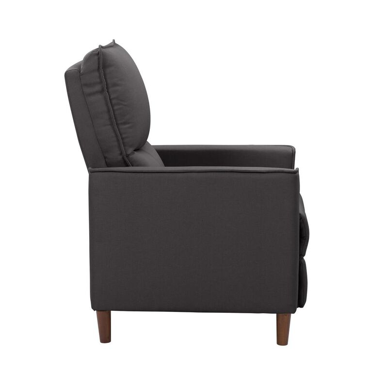 CorLiving Alder Manual Recliner in Dark Grey