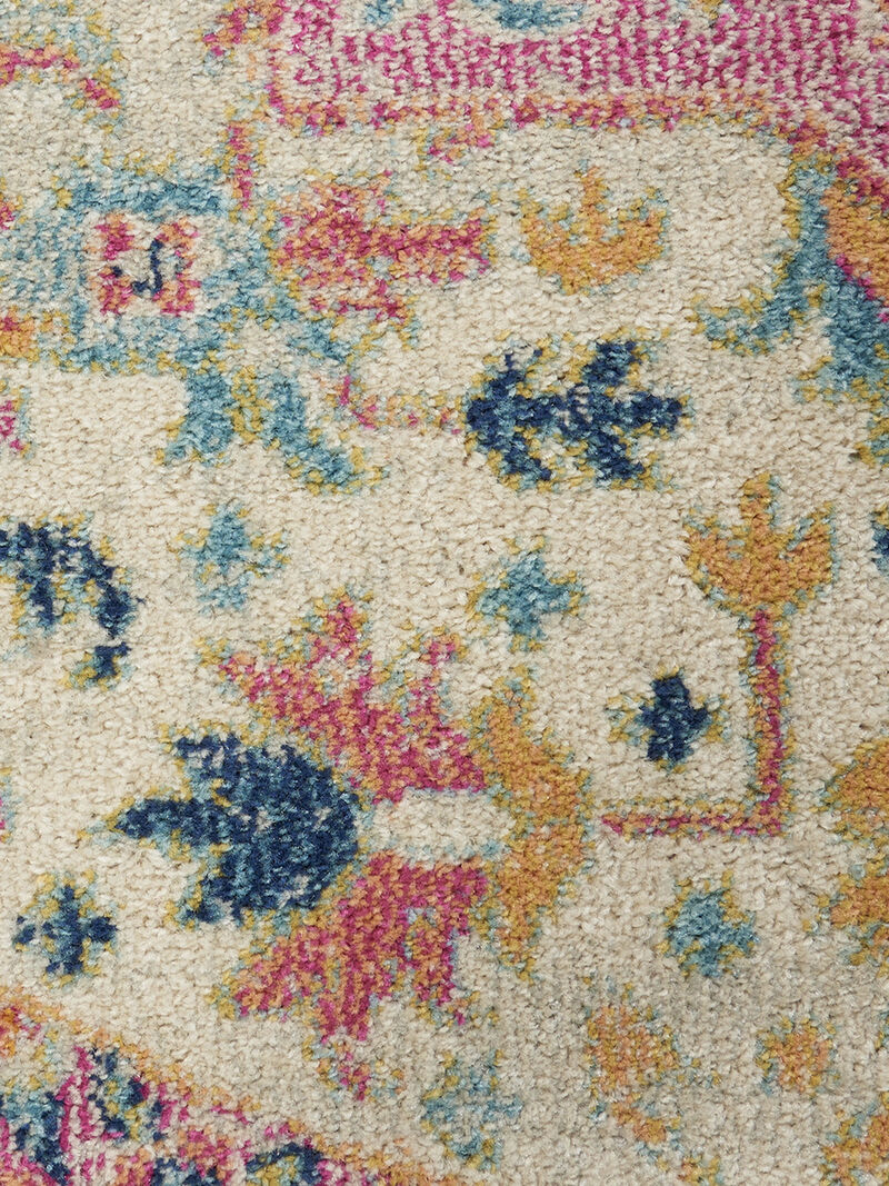 Passion PSN25 Ivory/Pink 1'10" x 6' Rug image number 5