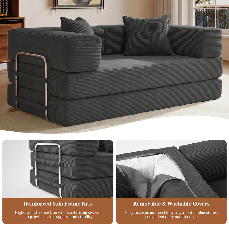 5-in-1 Convertible Sleeper Sofa Bed image number 4