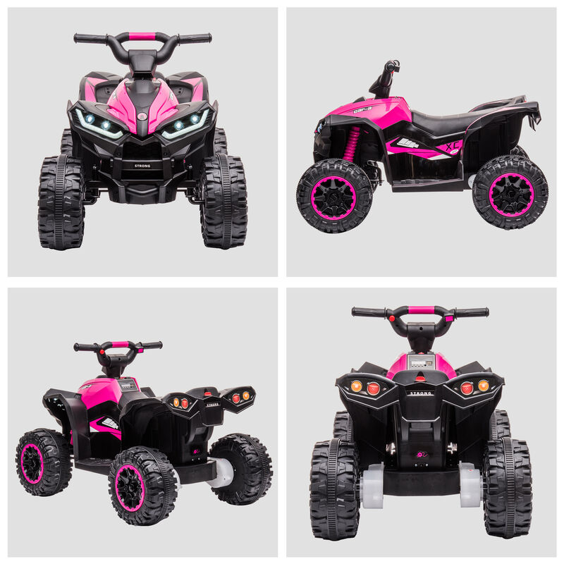 BreeBe Kids Battery Powered ATV Quad with Forward and Reverse image number 7