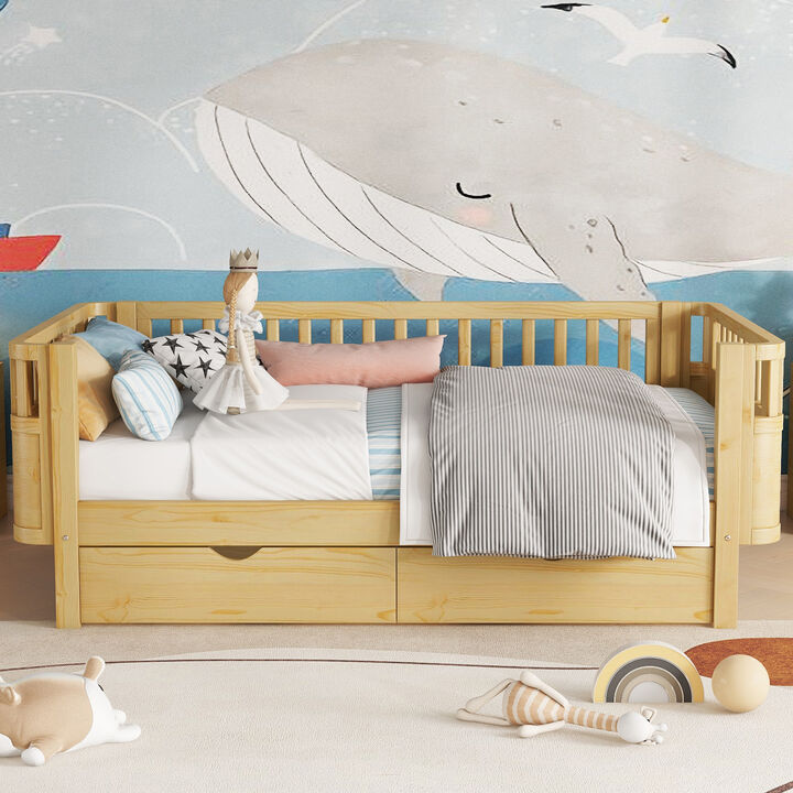Pangsu Wood Platform Bed for Kids