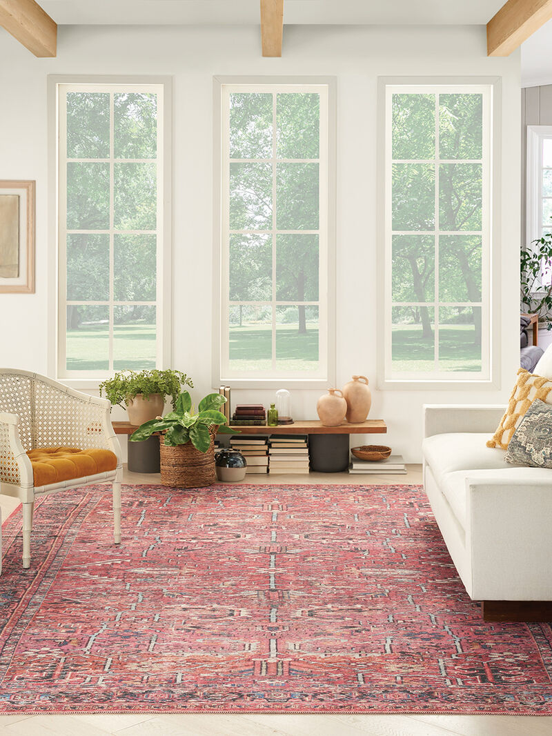 Machine Washable Series 1 SR102 Brick 9'2" x 12' Rug