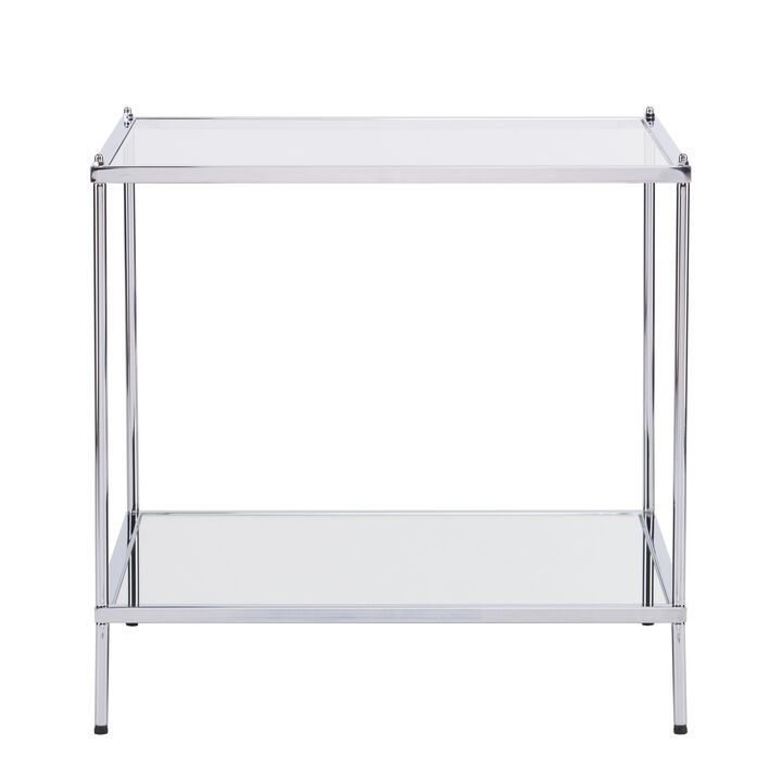 Knox Glam Mirrored End Table