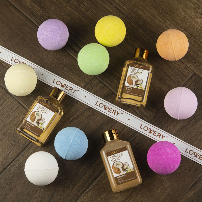 Lovery Bath Boms Gift Set for Women - 9 oversized scented bath bombs plus image number 3