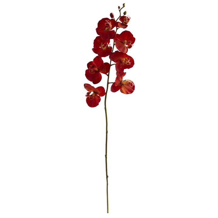 Nearly Natural 30-in Autumn Phalaenopsis Artificial Flower (Set of 6)