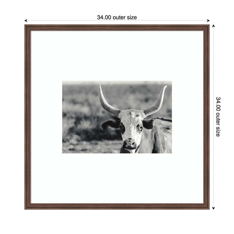 High Desert Herd BW by Nathan Larson Wood Framed Wall Art Print image number 2