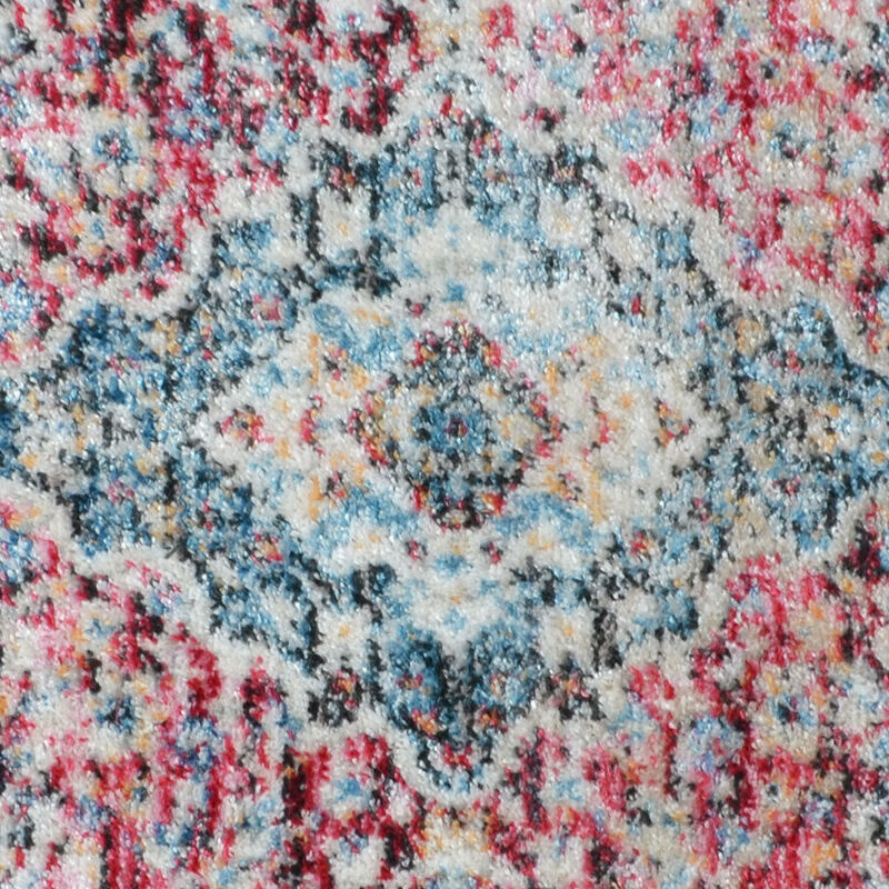 RUGSOTIC CARPETS MACHINE MADE POLYESTER AREA RUGS  - Rectangle Shape, Classic Oriental Traditional  Design, Low Pile Machine Made Area Rugs for Living Room, Bed Room (M00083) image number 3