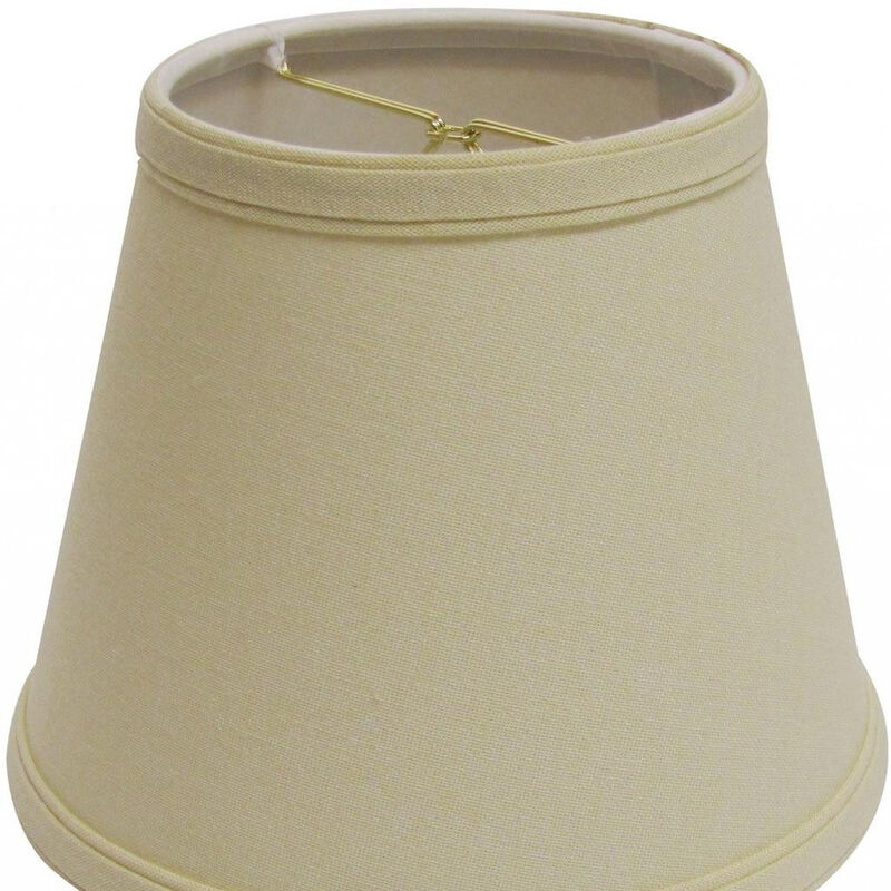 Hivvago Beige Linen Empire Lamp shade 10"W Bottom