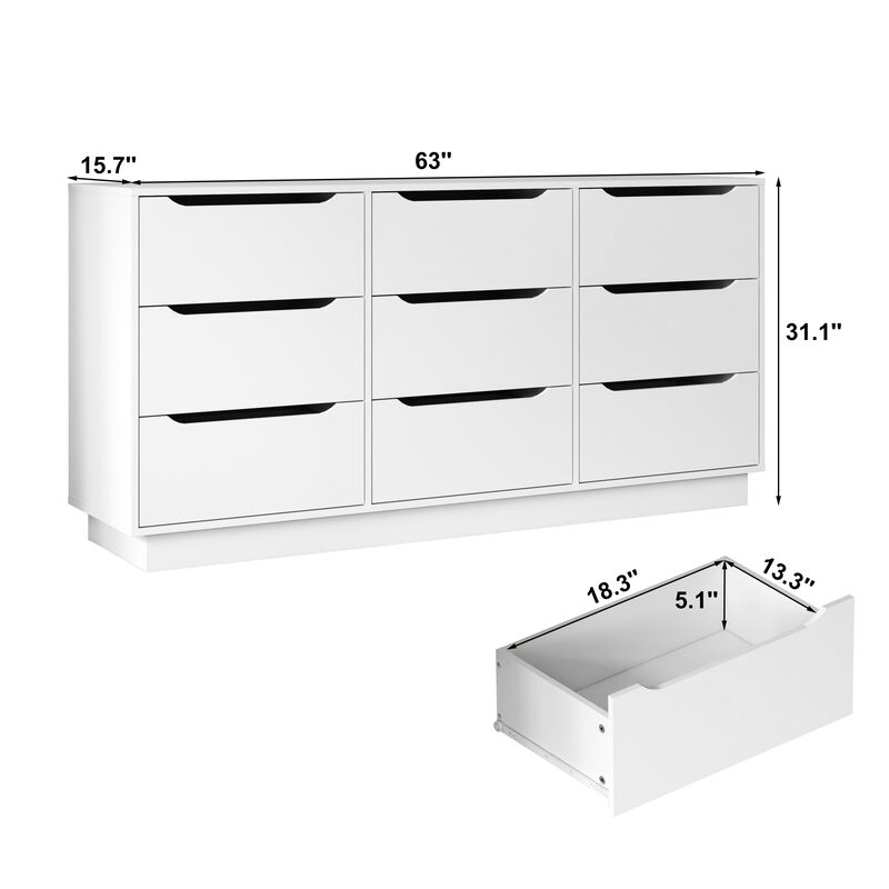 Kurli 9 Drawer Dresser image number 9