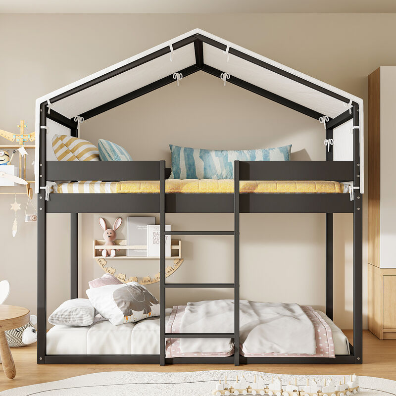 Merax Bunk Bed with Tent for Kids Children