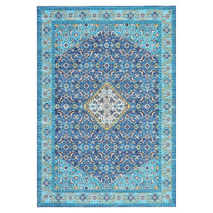 Washable 5x7 ft Area Rugs for Living Room Rug Bedroom RugCarpet Neutral Moody Vintage Traditional Dining Room Rugs Office Soft Comfortable Non Slip