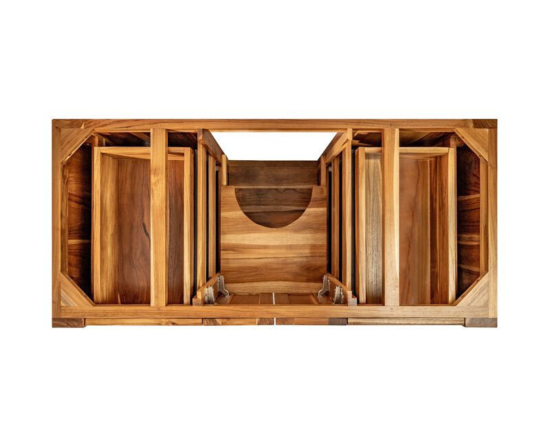 EcoDecors&reg; Significado&reg; 48" Teak Wood Free Standing Bathroom Vanity in EarthyTeak Finish image number 4