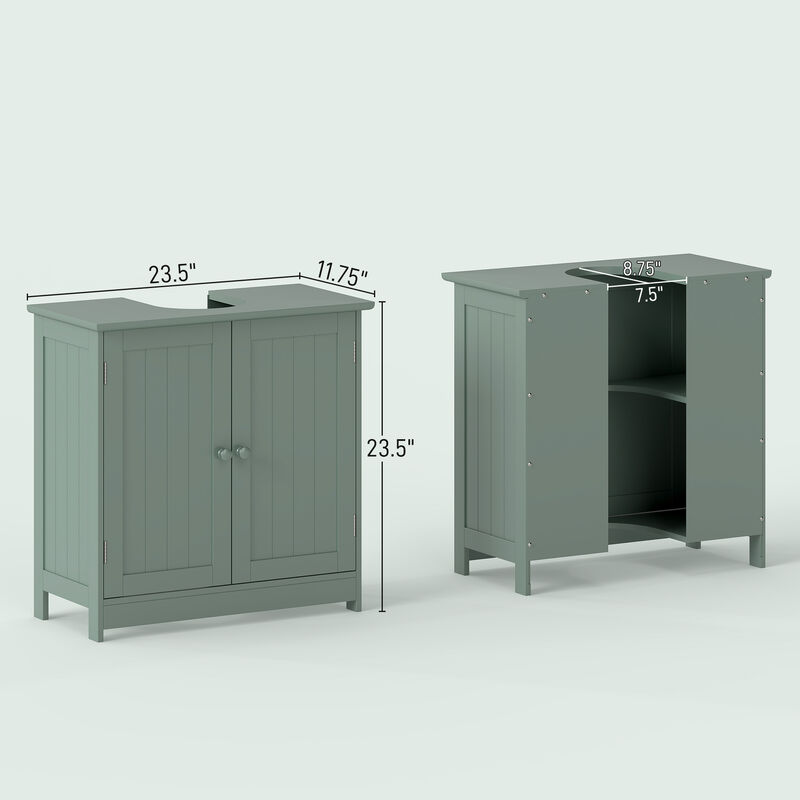 Hivvago Bathroom Vanity Storage Cabinet Under Sink 2 Doors image number 2