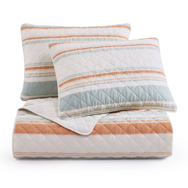 Mystic Coral Full/Queen Quilt Set