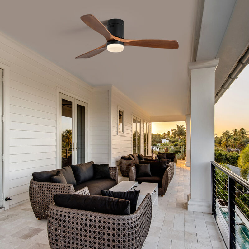 ELEMENT ACE Modern Reversible DC Motor Ceiling Fan with Integrated LED Lighting and Remote Control image number 3