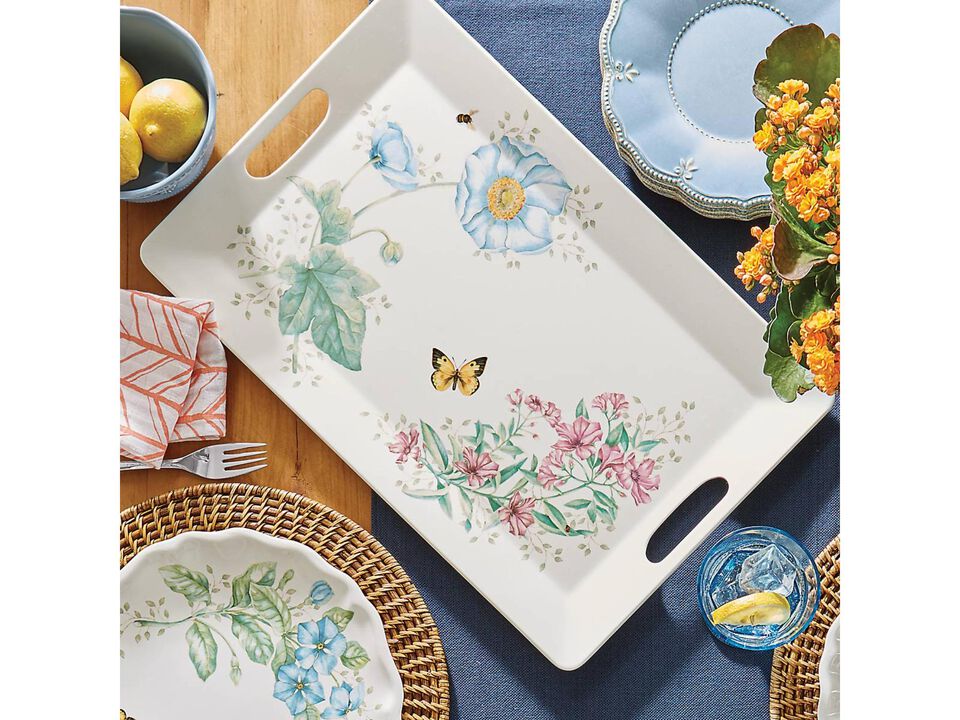 Butterfly Meadow Melamine Handled Serving Tray