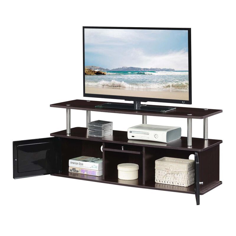 Convience Concept, Inc. TV Stand with 3 Storage Cabinets and Shelf for TVs up to 55 inches