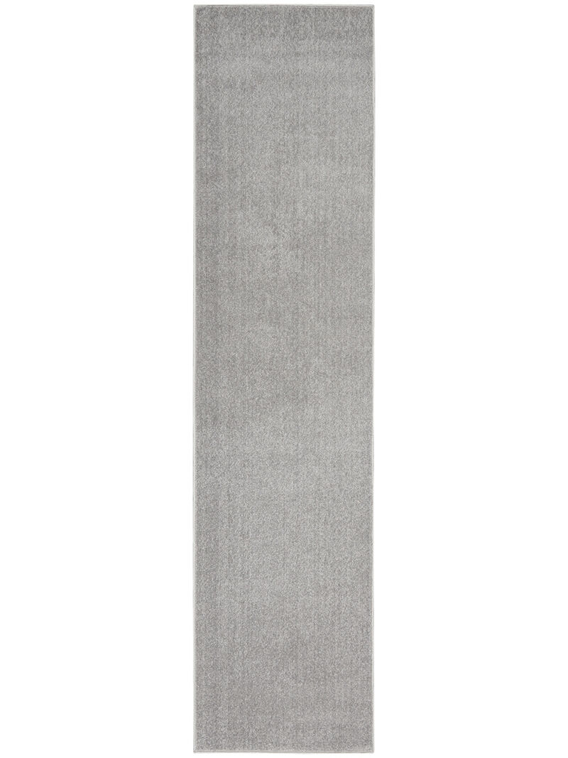 Nourison Essentials NRE01 Silver/Gray 2'2" x 18' Rug image number 0