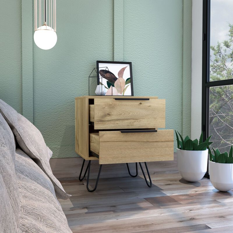 Streamdale Augusta 2 Nightstand, Four Legs, Two Drawers image number 6
