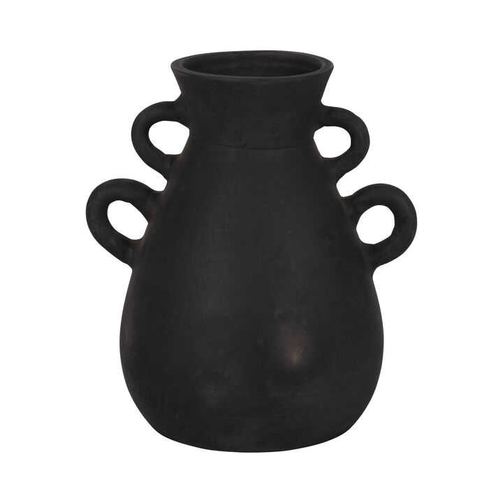 12" Vase With 4 Handles