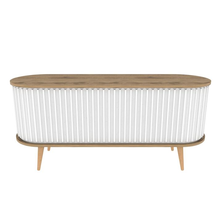 Decorotika Store 55 Tv Stand - Oud Oak & White