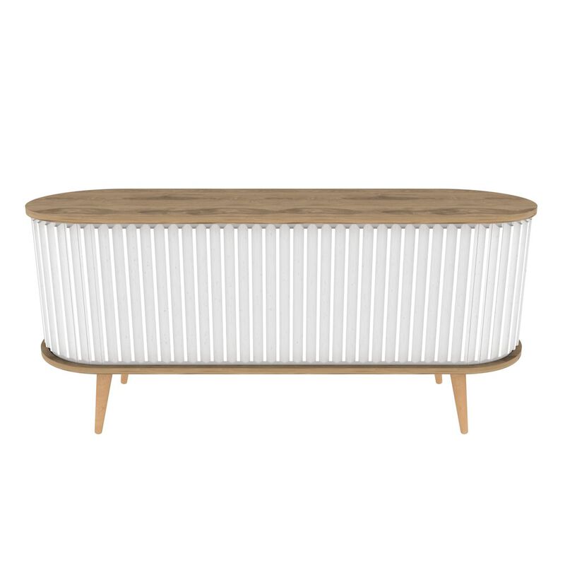 Decorotika Store 55 Tv Stand - Oud Oak & White