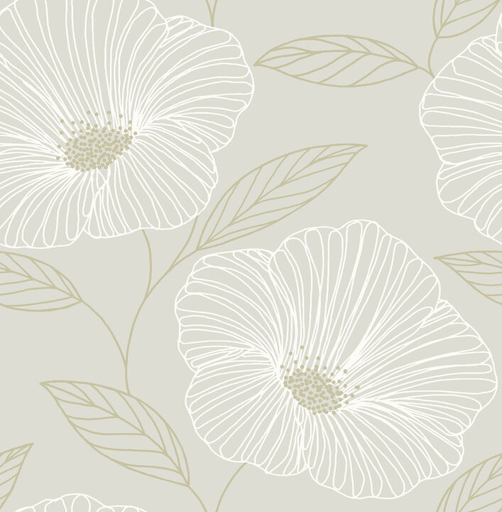 Mythic Dove Floral Wallpaper