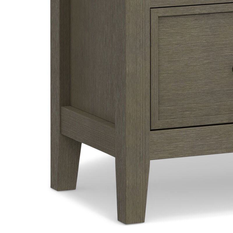 Redmond SOLID WOOD 39 inch Wide Transitional Medium Storage Cabinet in Farmhouse Grey