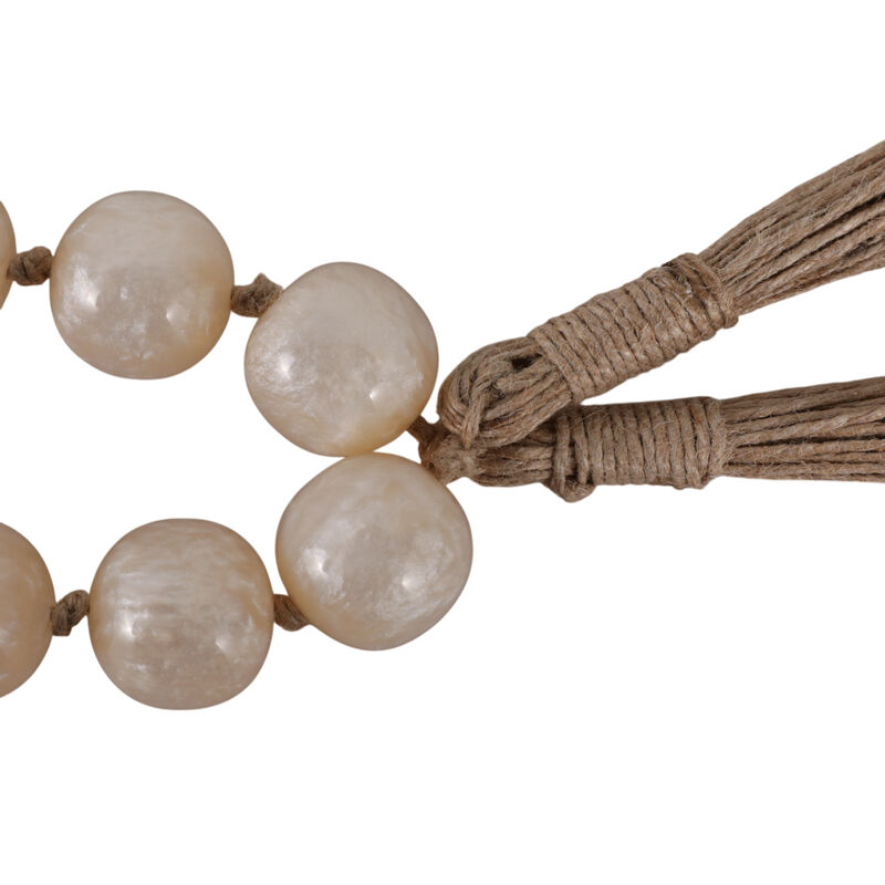 Resin, 36x1 Bead Garland, Ivory image number 5