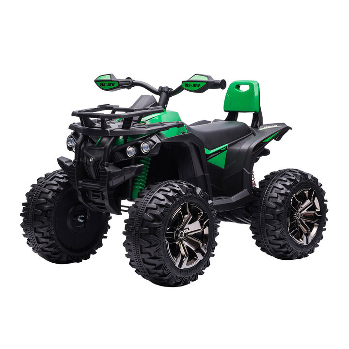 BreeBe 12V 4 Wheeler Kids ATV with Music, Headlights