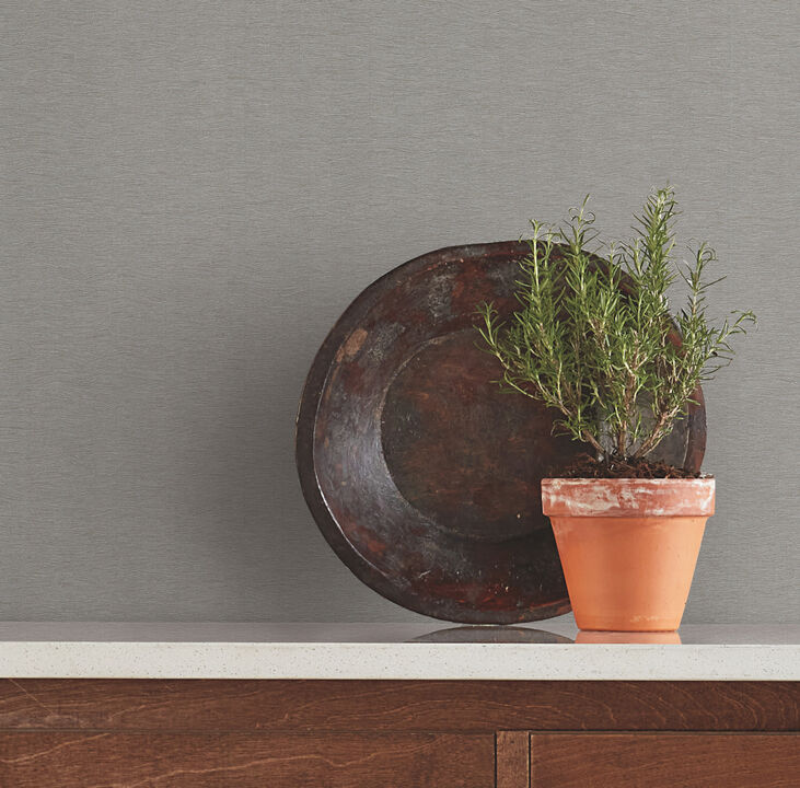 Gathered Pewter Textured Wallpaper