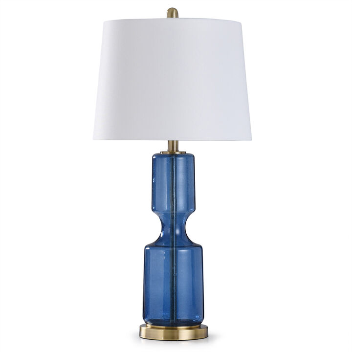 Seeded Navy Table Lamp (Set of 2)