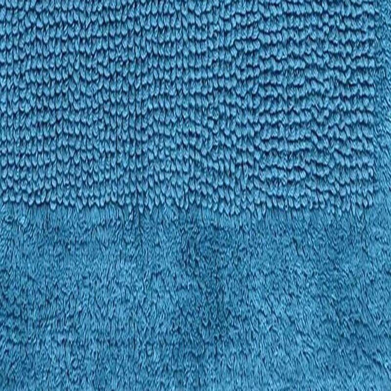 Knightsbridge Bella Napoli 220 GSF Reversible Bath Rug 17 x 24 - Aqua