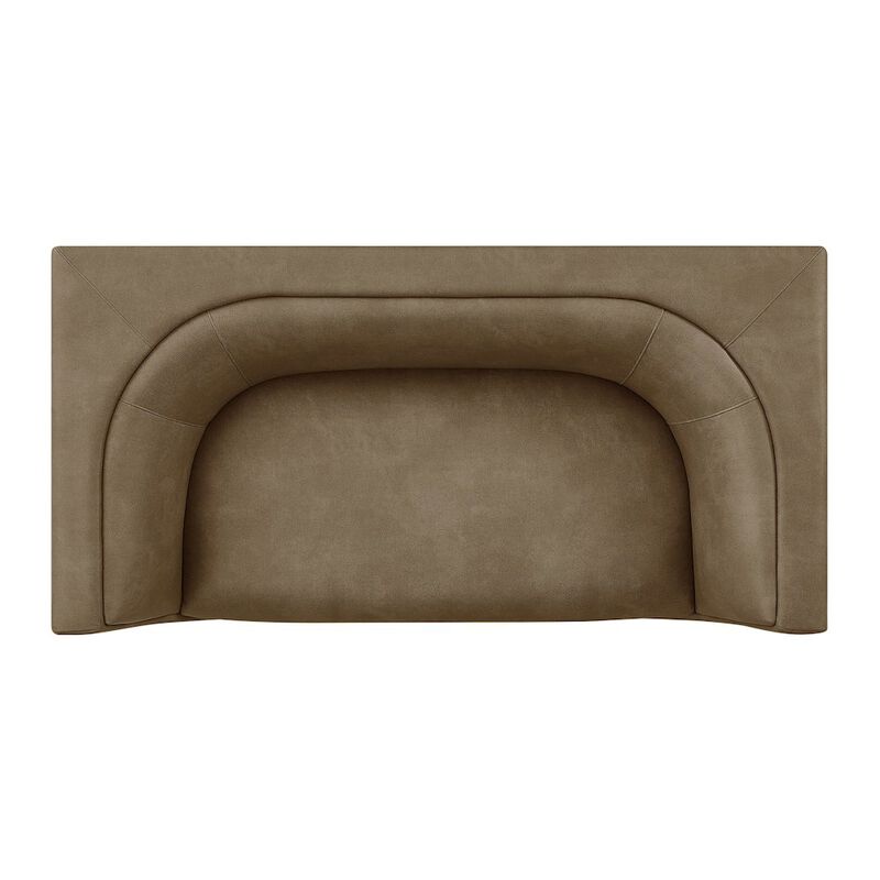 Hilda 67" Curved Back Vegan Leather Loveseat image number 7