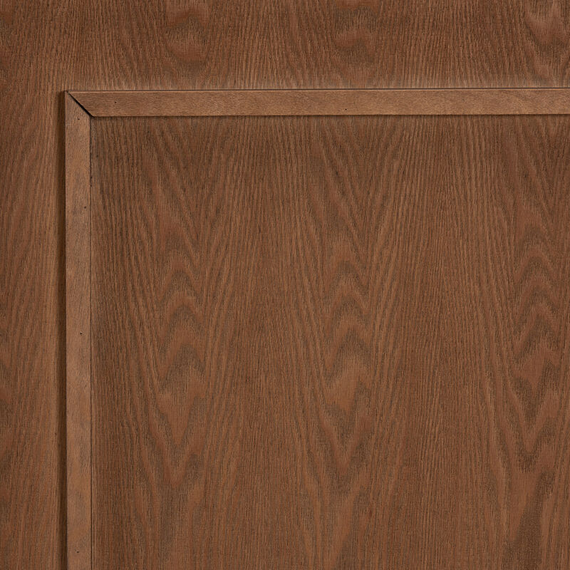 Baxton Studio Giordano Classic and Traditional Ash Walnut Finished Wood Queen Size Headboard