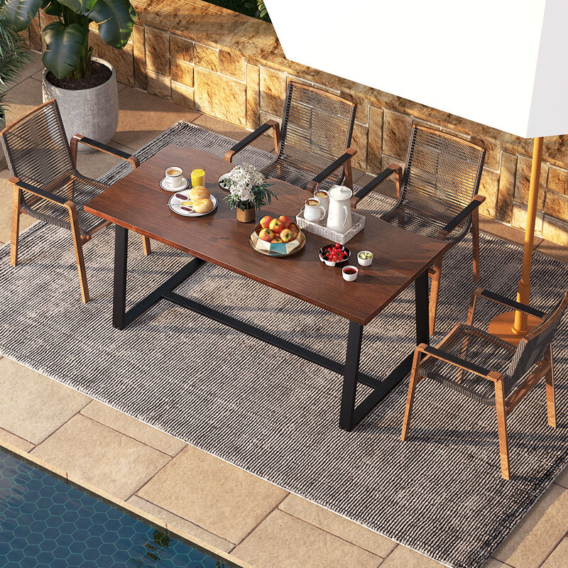 Large Dining Table with Wavy Edge for Elegant and Unique Dining Room Decor