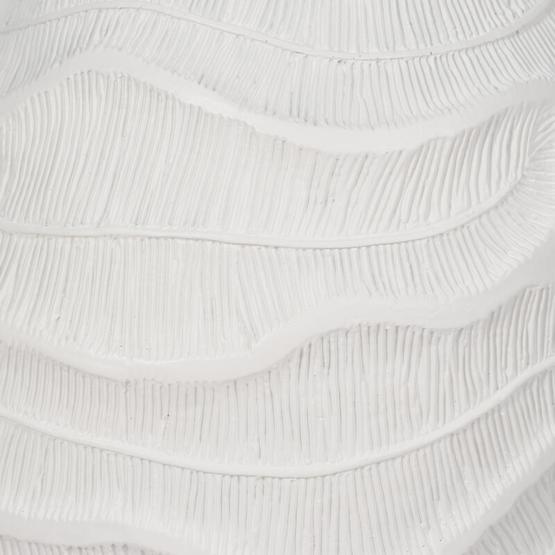 14" Coastal Coral Vase, White image number 4