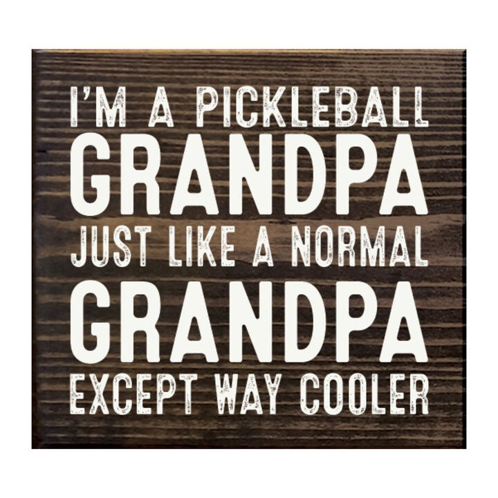 Pickleball Grandpa Wooden Sign Funny Pickleball Wall Decor Gift
