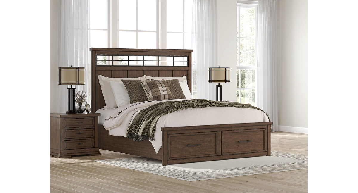 Taffenbrook King Panel Storage Bed