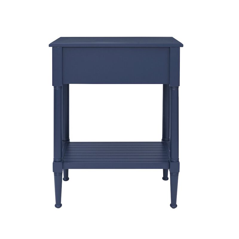 Linon Seaboard Accent Table Navy image number 7