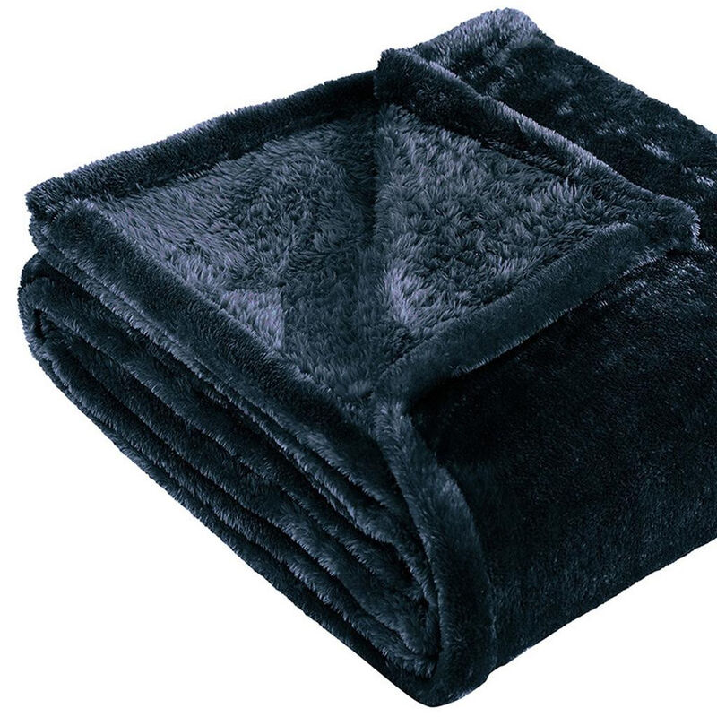 HomeRoots Fleece Plush Throw Blanket image number 2
